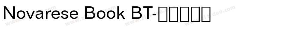 Novarese Book BT字体转换
